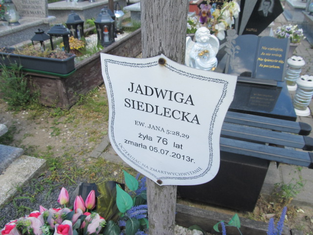 Jadwiga Siedlecka 1937 Rypin - Grobonet - Wyszukiwarka osób pochowanych