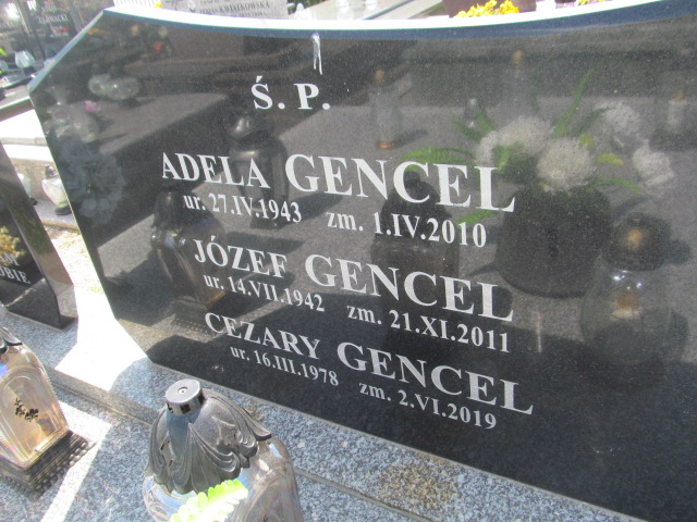 Adela Gencel 1943 Rypin - Grobonet - Wyszukiwarka osób pochowanych