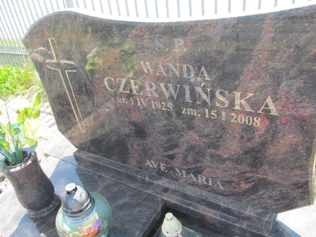 Wanda Czerwińska 1925 Rypin - Grobonet - Wyszukiwarka osób pochowanych