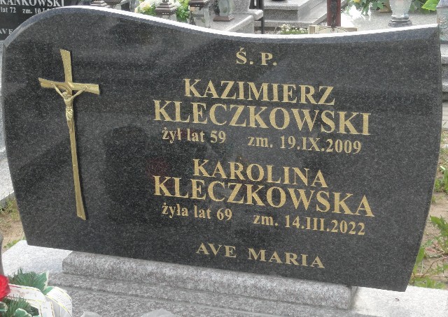 Kazimierz Tomasz Kleczkowski 1949 Rypin - Grobonet - Wyszukiwarka osób pochowanych