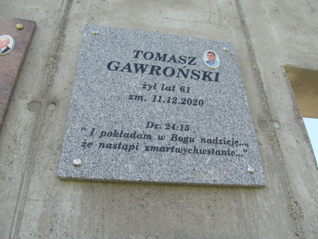 Tomasz Gawroński 1959 Rypin - Grobonet - Wyszukiwarka osób pochowanych
